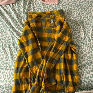Yellow and gray blouse extra large 14 to 16 size